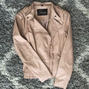 Guess Faux Leather Jacket - Rose Gold